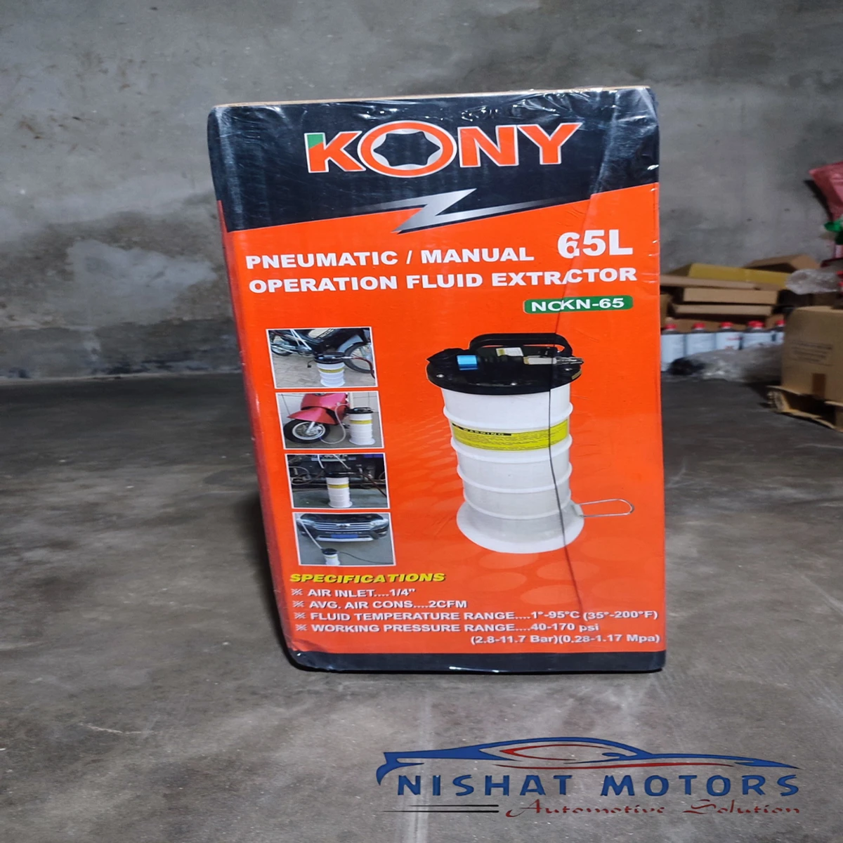 KONY PNEUMATIC / MANUAL 6.5L OPERATION FLUID EXTRACTOR